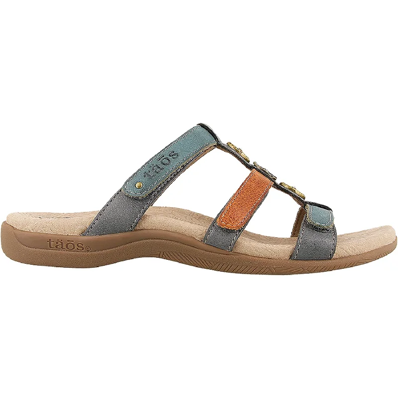 sandals for comfort and style at the beachWomen's Taos Prize 4 Teal Multi Leather