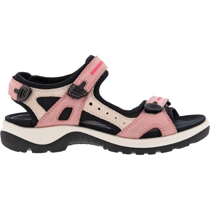 sandals for walking in comfort through the sunWomen's Ecco Yucatan Damask Rose/Rose Dust Nubuck