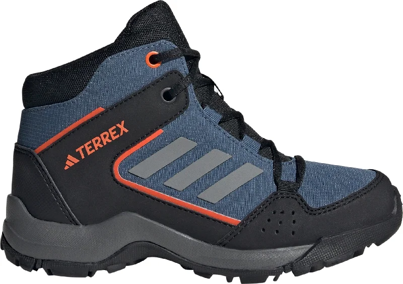 Cozy boots with faux shearling for snow weather-adidas Terrex HyperHiker Mid Junior Walking Boots - Grey