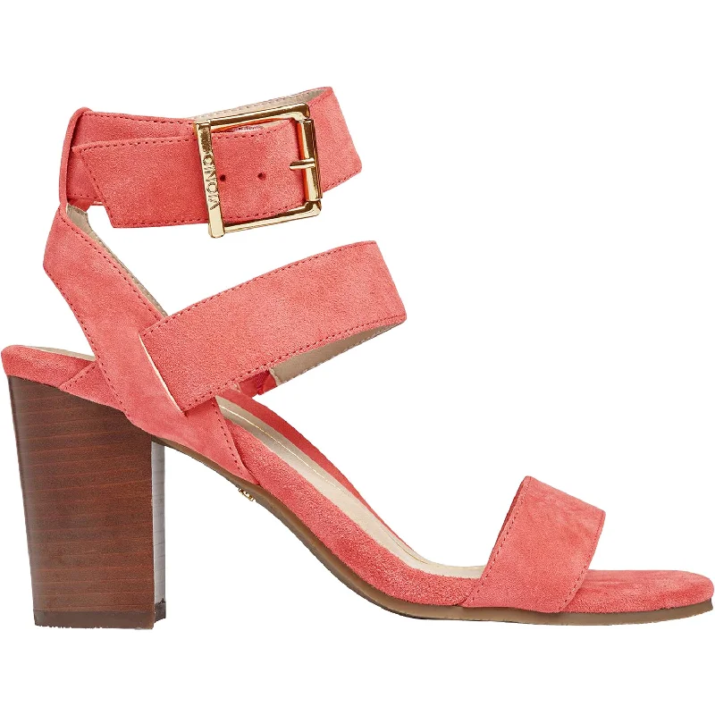 fashionable sandals for evening wear -Women's Vionic Sofia Coral Suede