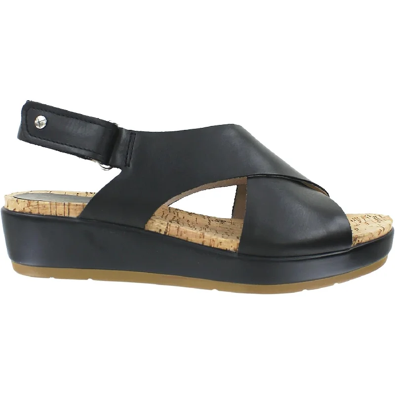 sandal designs for summer fashion -Women's Pikolinos Mykonos W1G-0757 Black Leather