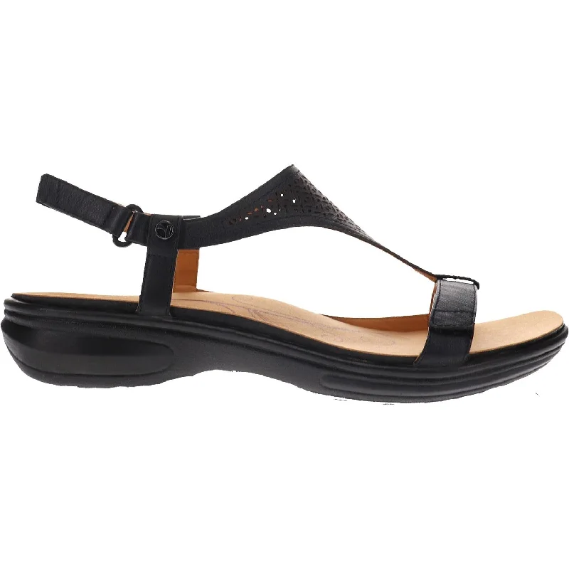 sandals for lounging and relaxing in the sunWomen's Revere Santa Fe Black Leather