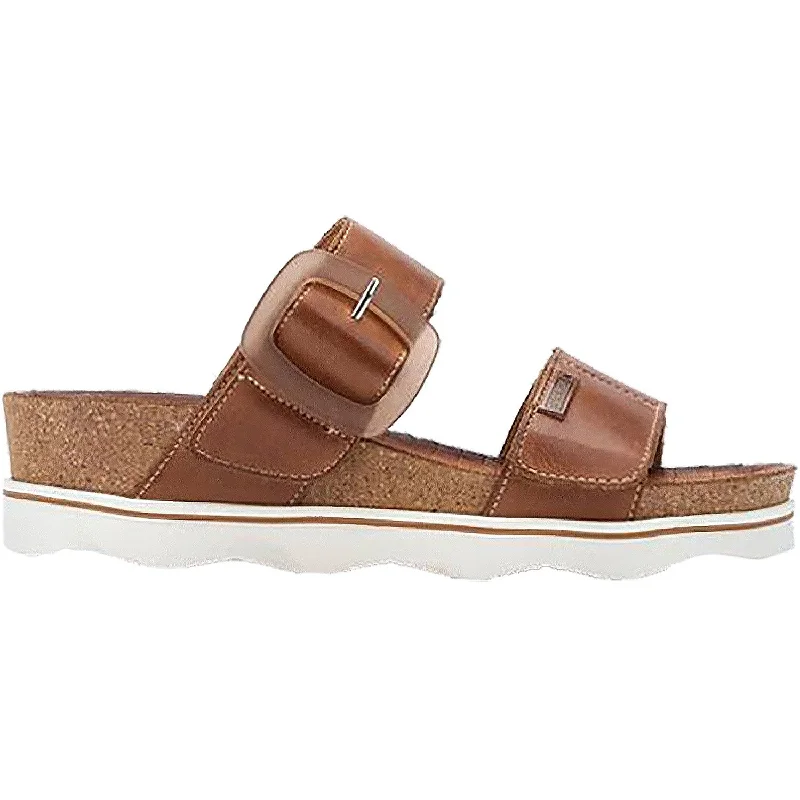 fashionable sandals for the hot summer -Women's Pikolinos Menorca W6E-0596 Brandy Leather