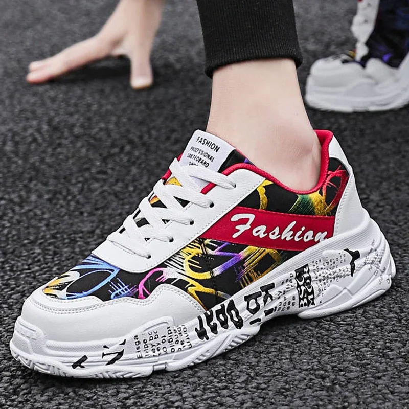 2019 KAMUCC Autumn Vintage Sneakers Men Breathable Mesh Casual Shoes Men Comfortable Fashion Tenis Masculino Adulto Sneakers