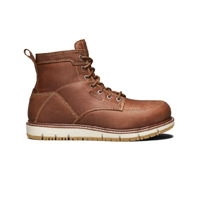 Snow boots for hiking with warm lining-Men's San Jose 6" Boot (Aluminum Toe)  |  Gingerbread/Gum