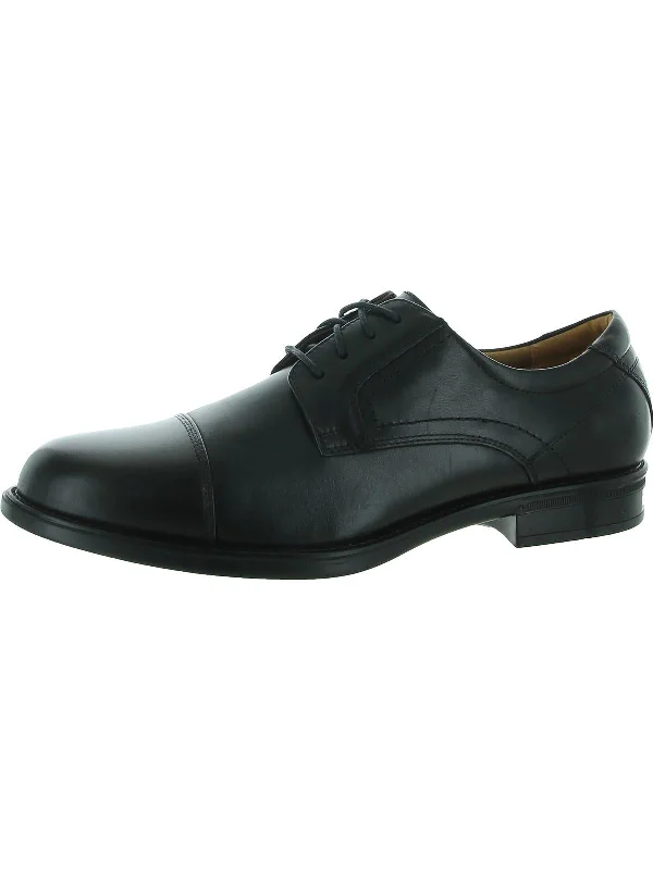 Center Cap Oxford  Mens Leather Lace-Up Cap Toe Oxfords