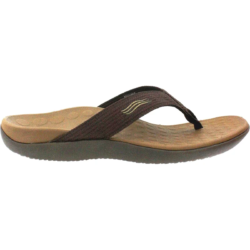 sandals for active vacation days -Unisex Vionic Wave Chocolate Synthetic