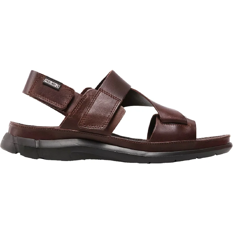 sandals with heel support for comfort -Men's Pikolinos Oropesa M3R-005 Olmo Leather