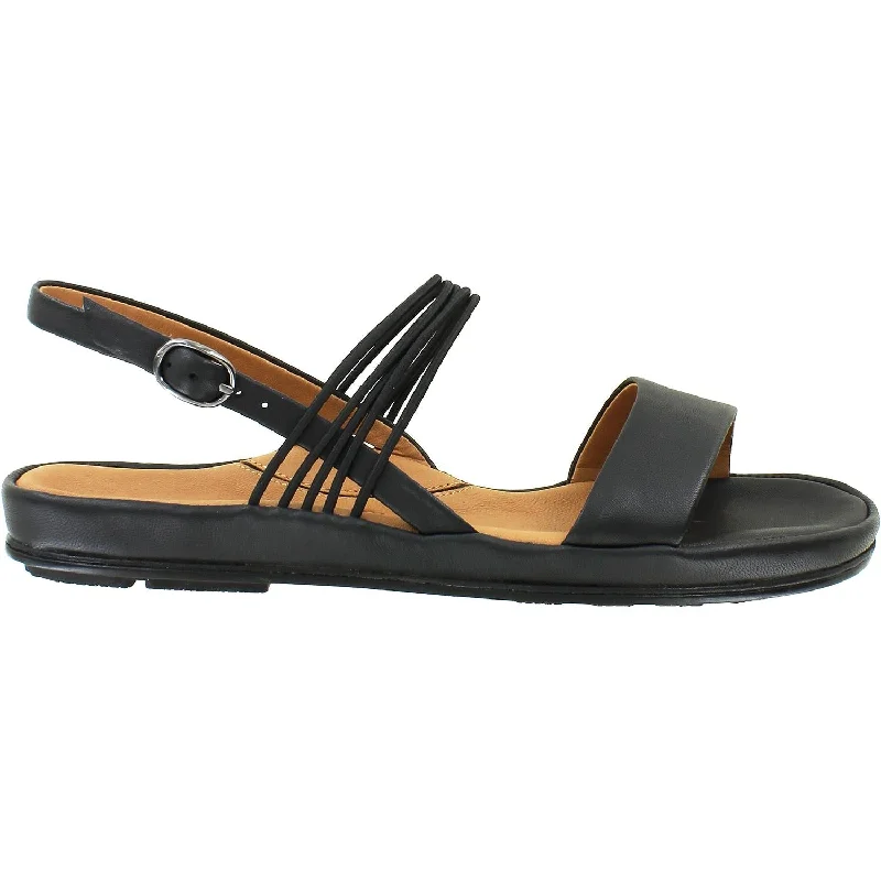 sandals with cushioned footbed for long days -Women's L'Amour Des Pieds Demming Black Sheep Nappa Leather