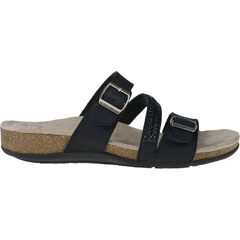 sandals for hot beach days and city sightseeingWomen's Earth Baylen Black Leather