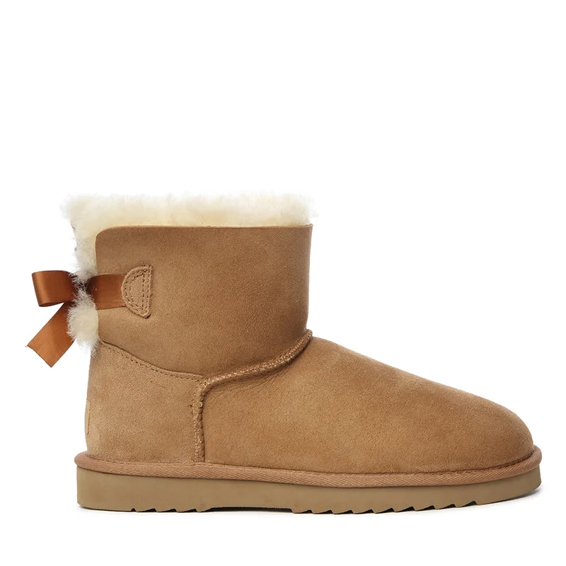 Cozy snow boots for cold mornings-UGG Premium Mini Bow Boots