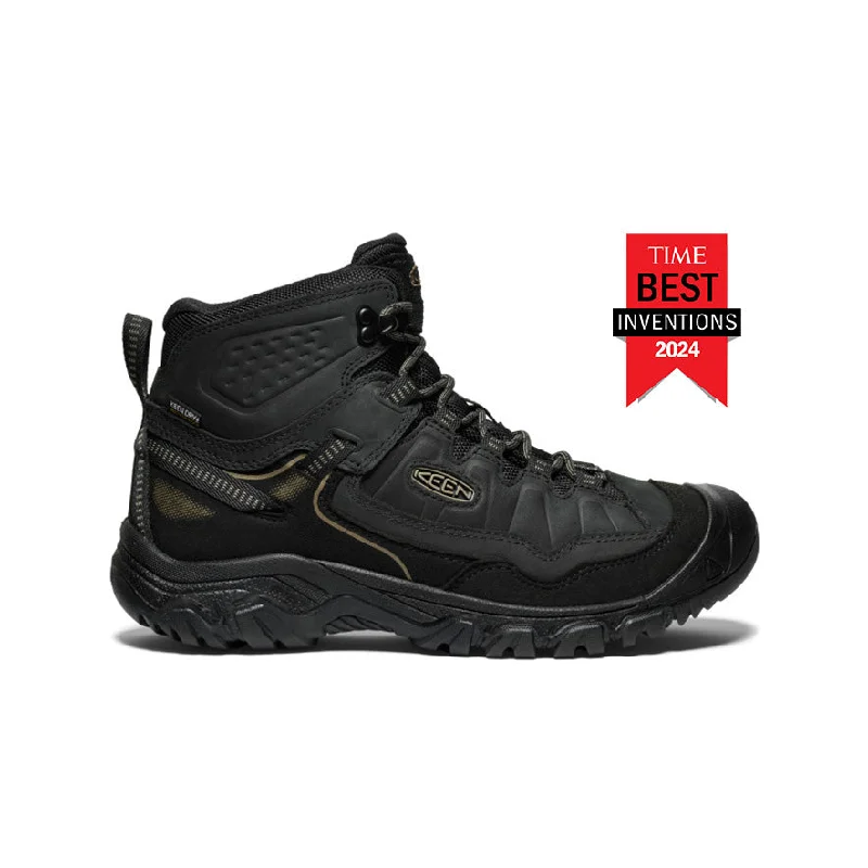 Comfortable boots for women with block heel for winter-Men's Targhee IV Waterproof Hiking Boot  |  Triple Black