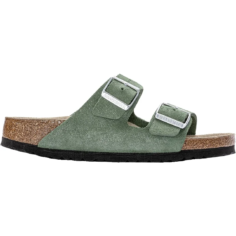 sandals for exploring nature in comfortWomen's Birkenstock Arizona Shimmering Thyme Suede