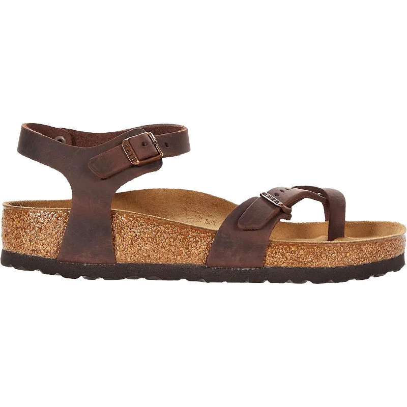 sandals for beach excursions in the sunWomen's Birkenstock Taormina Habana Oiled Leather