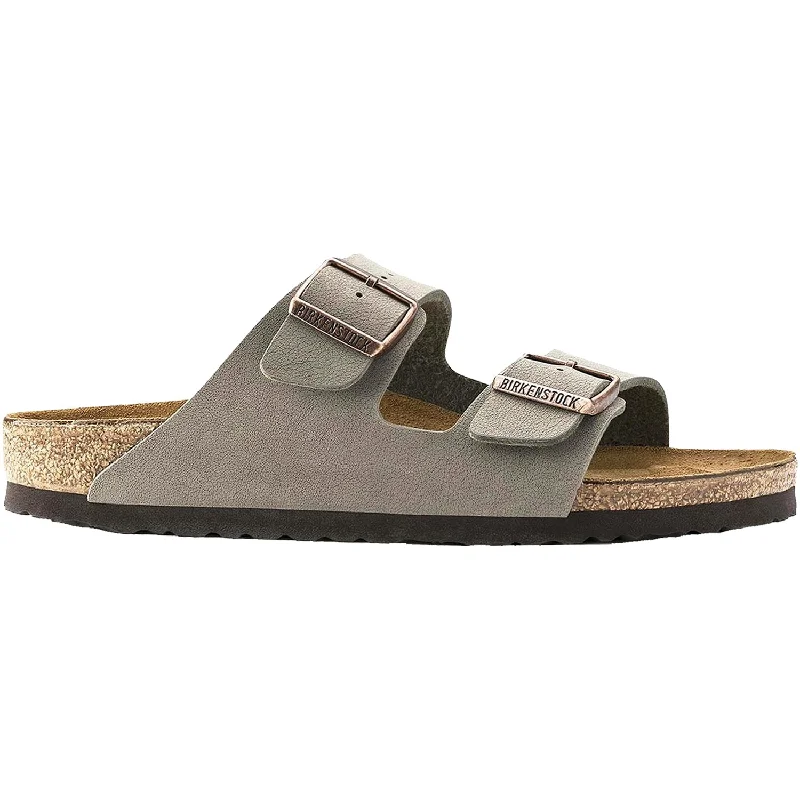 sandals with comfortable footbed for hikingUnisex Birkenstock Arizona Stone Birkibuc