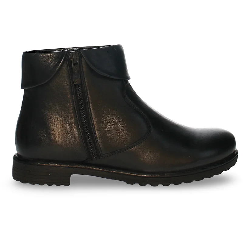 Leather winter boots with warm lining-Loyola