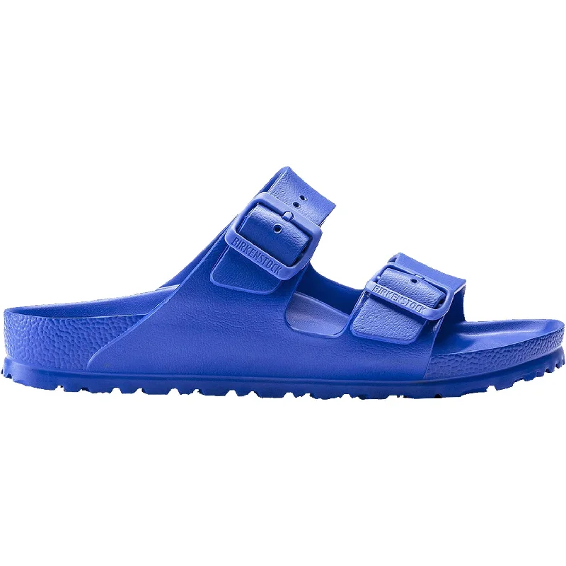 comfortable sandals for vacation wear -Unisex Birkenstock Arizona Essentials Ultra Blue EVA