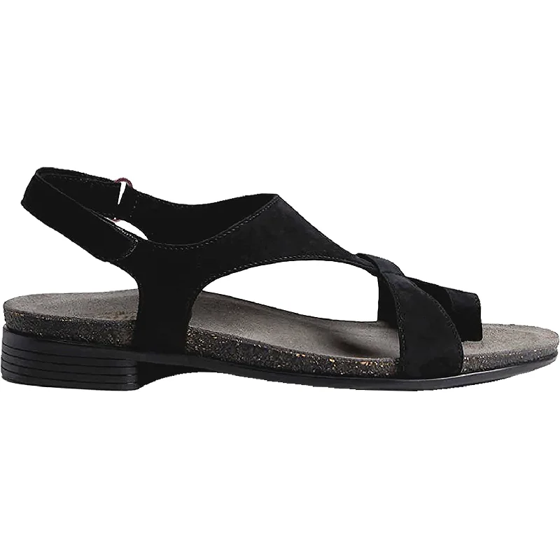 sandals for all-day wear on beach vacationsWomen's Munro Meghan Black Nubuck