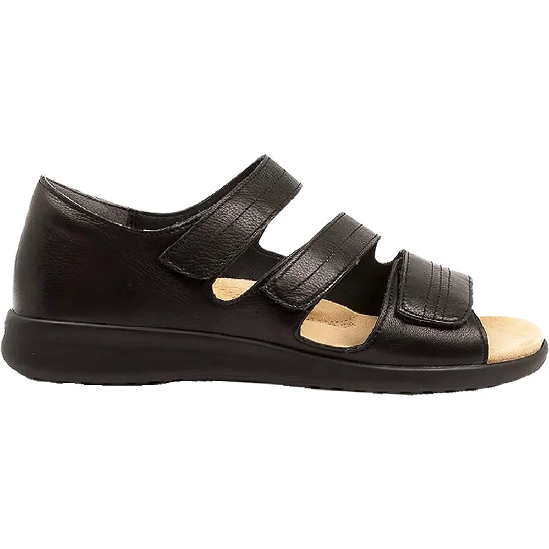 sandals for long walks on sandy terrainWomen's Ziera Bardot Black Leather