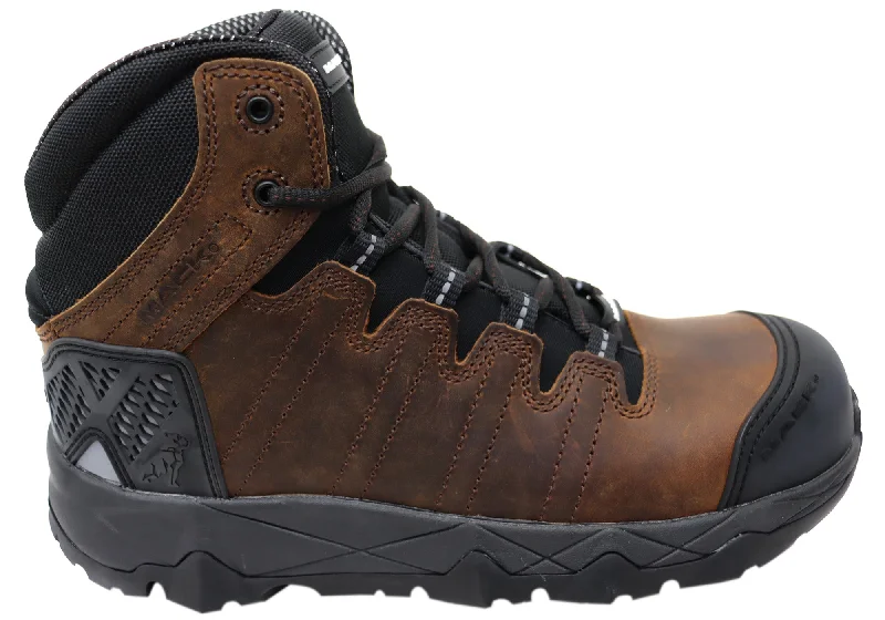 Cozy snow boots for winter activities-Mack Mens Octane Leather Composite Toe Safety Boots