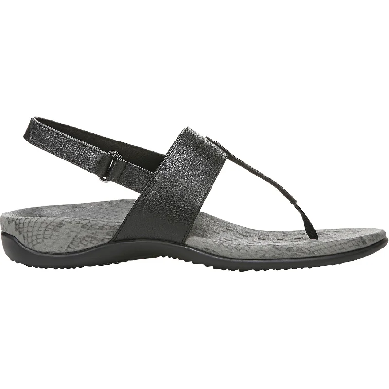 sandals for vacation relaxation in warm climatesWomen's Vionic Tala Black Leather