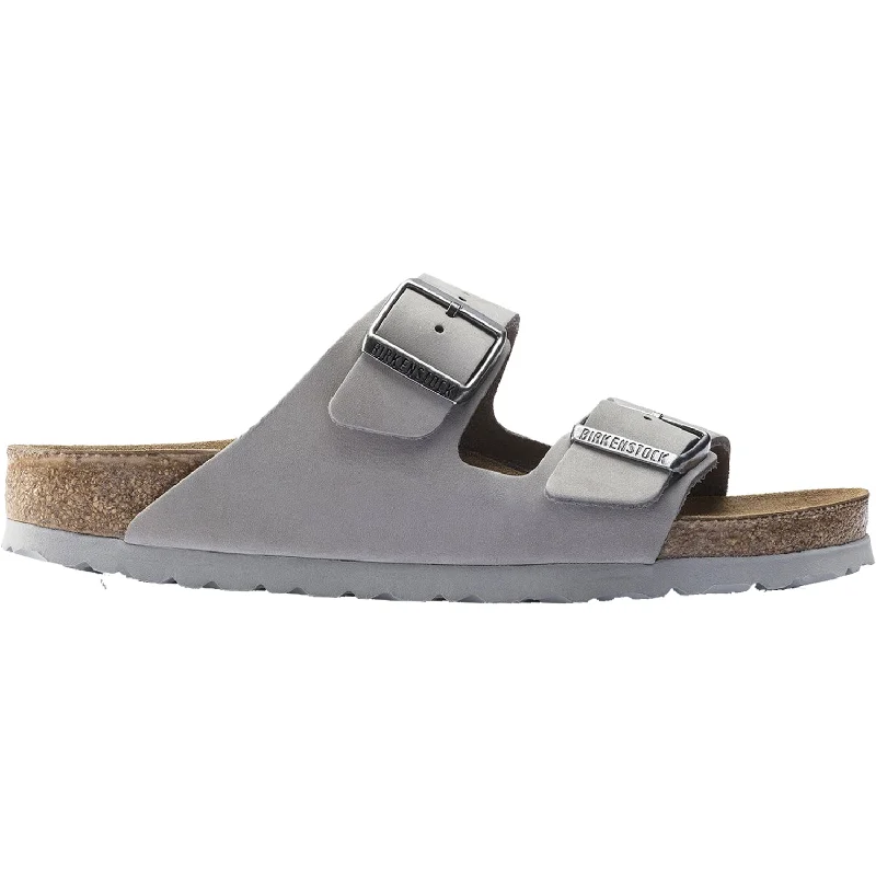 sandals for walking long distances in summerWomen's Birkenstock Arizona Soft Footbed Dove Grey Nubuck