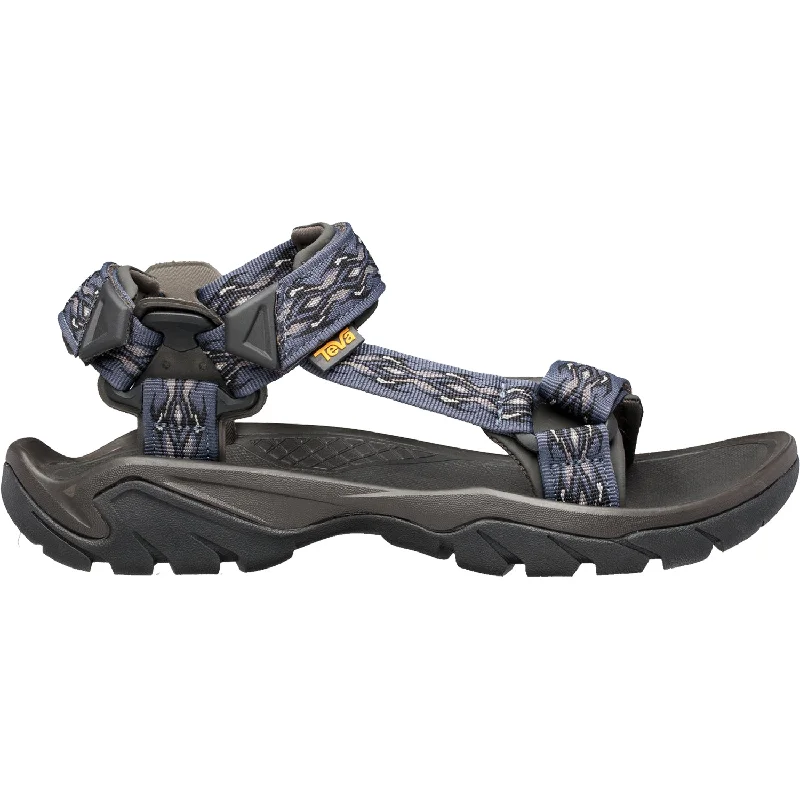 sandals for walking around the beach in comfortMen's Teva Terra Fi 5 Universal Madang Blue Synthetic