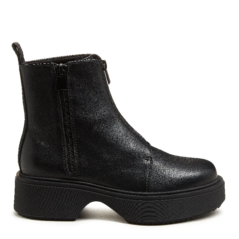 Ankle boots for rainy days-Blaze Black Zipper Chelsea Boot