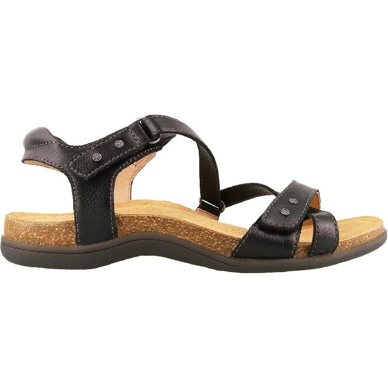 sandals for a comfortable fit all day -Women's Taos Grand Z Black Leather