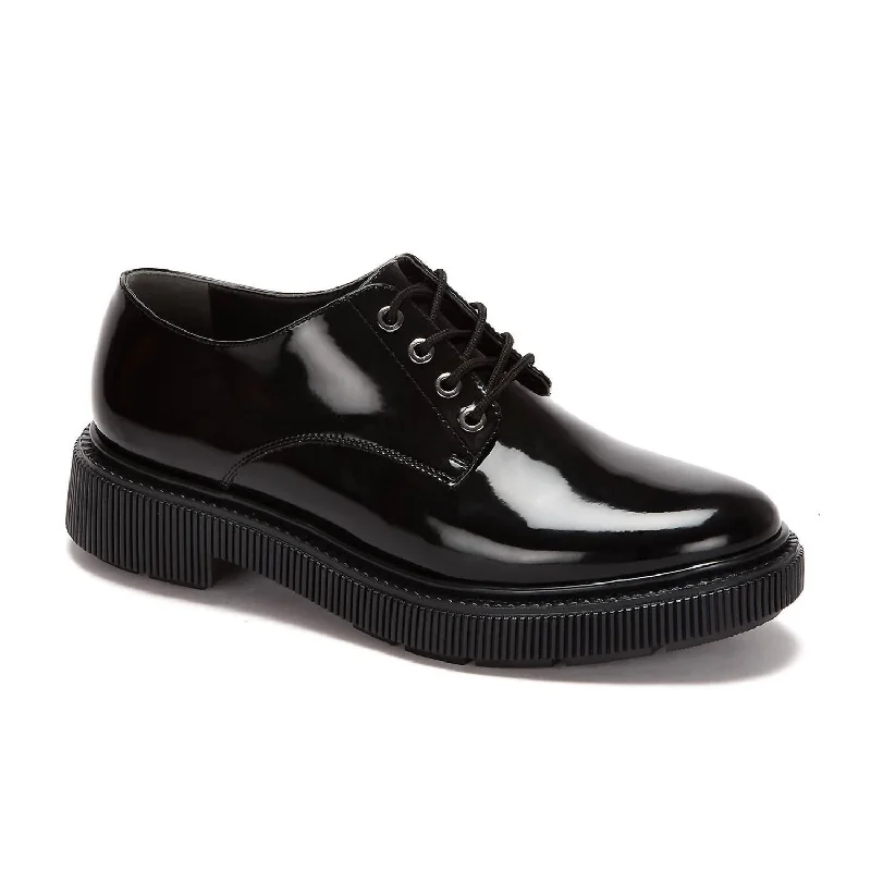 Women's Patent Oxfords In Black