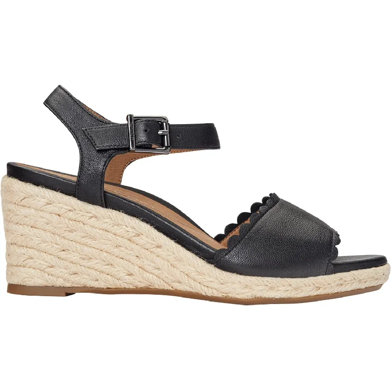 sandals for city and beach explorationWomen's Vionic Stephany Black Leather