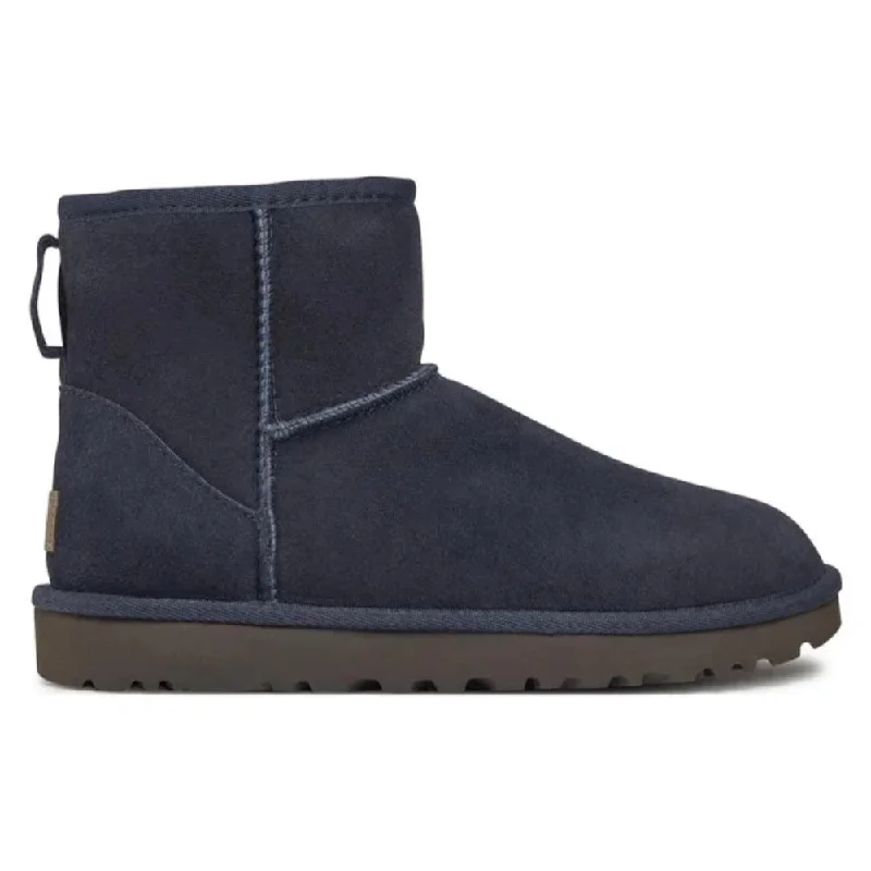 Cozy ankle boots with warm wool lining-Ugg Women's Classic Mini II Suede Boot Eve Blue