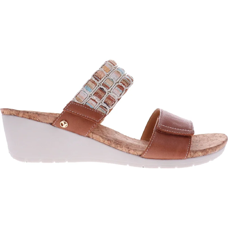 comfortable sandals for summer -Women's Revere Sorrento Cognac Leather