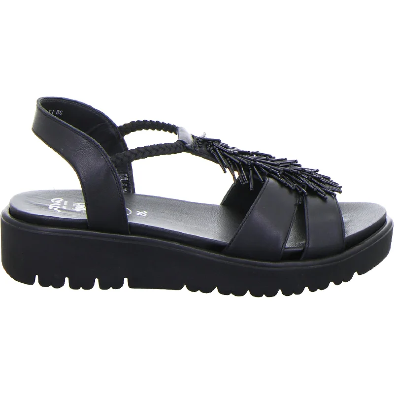 sandals for ultimate outdoor beach adventuresWomen's Ara Bristol Black Leather