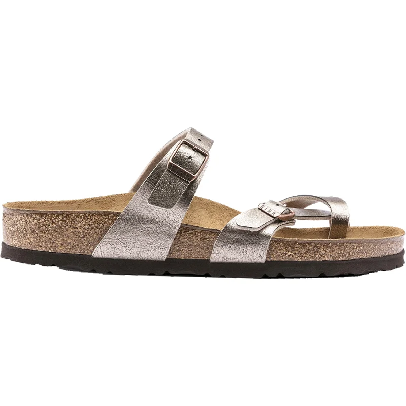 sandals for casual beach funWomen's Birkenstock Mayari Graceful Taupe Birko-Flor