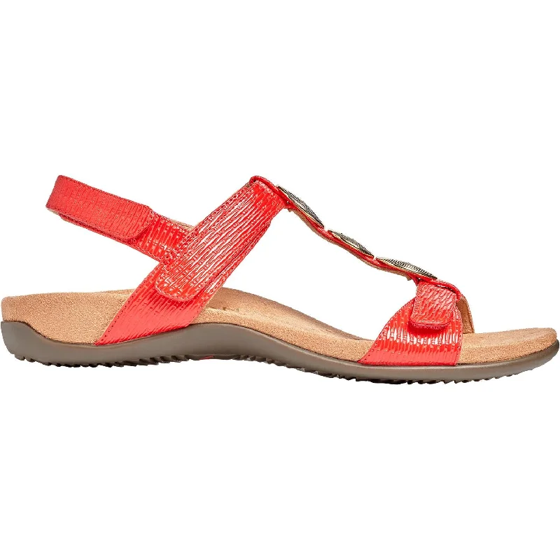 casual sandals for everyday summer wear -Women's Vionic Farra II Cherry Woven Synthetic