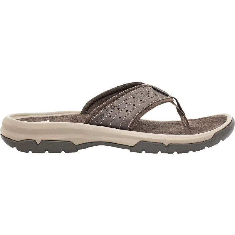 sandals for beach relaxation and enjoymentMen's Teva Langdon Flip Walnut Leather