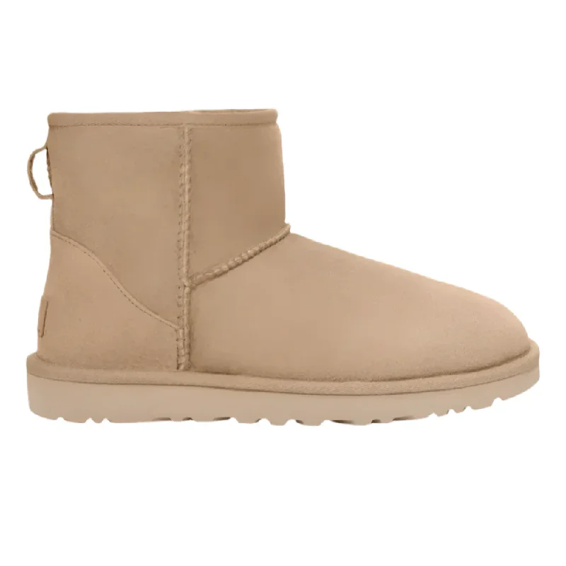 Cozy snow boots with thick soles for winter-Ugg Women's Classic Mini II Boot Sand