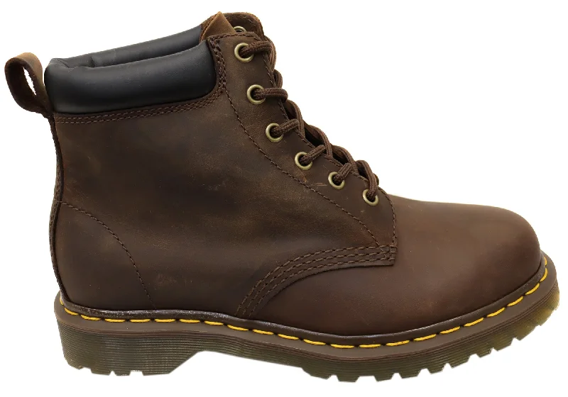 Cozy snow boots for cold mornings-Dr Martens 939 Ben Crazy Horse Unisex Comfortable Leather Boots