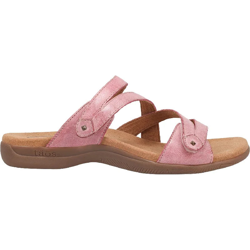 sandals for ultimate outdoor beach adventuresWomen's Taos Double U Rustic Pink Leather