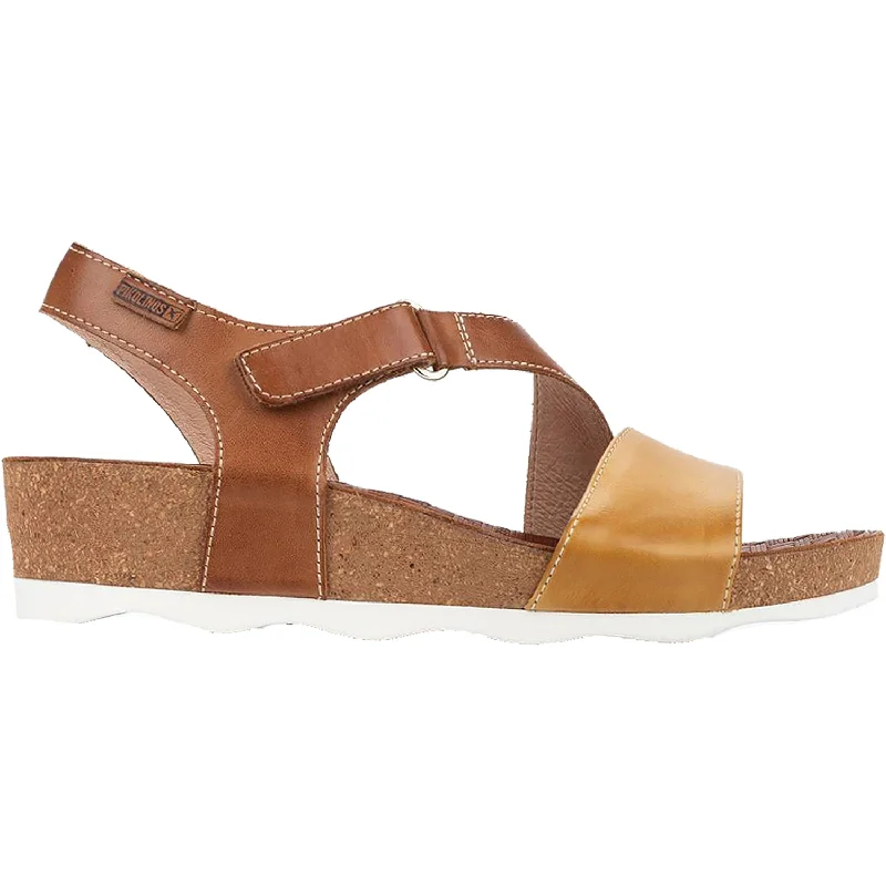 sandals with arch support for all-day comfortWomen's Pikolinos Mahon W9E-0833C1 Honey Leather