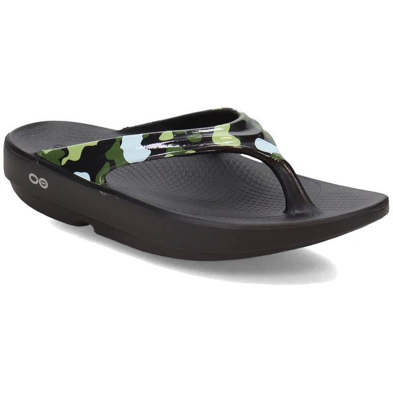 sandals for summer vacations -OOlala Women Thong Limited Edition - Jungle Camo