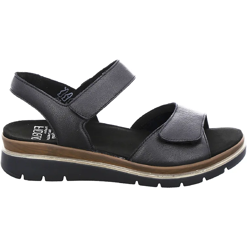 sandals for quick summer getawaysWomen's Fidelio 59-5023 Trinity Black Leather