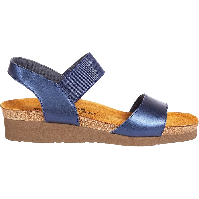 sandals for beach excursions and relaxationWomen's Naot Emily Polar Sea Leather