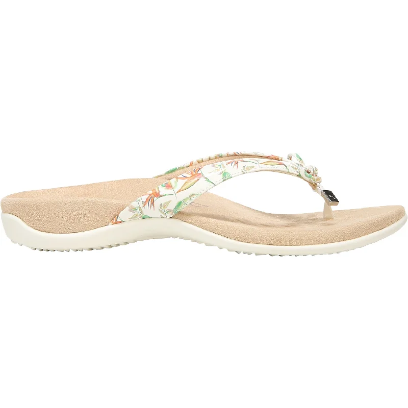 sandals for comfortable travel and sightseeingWomen's Vionic Bella II Marshmallow Tropical Synthetic