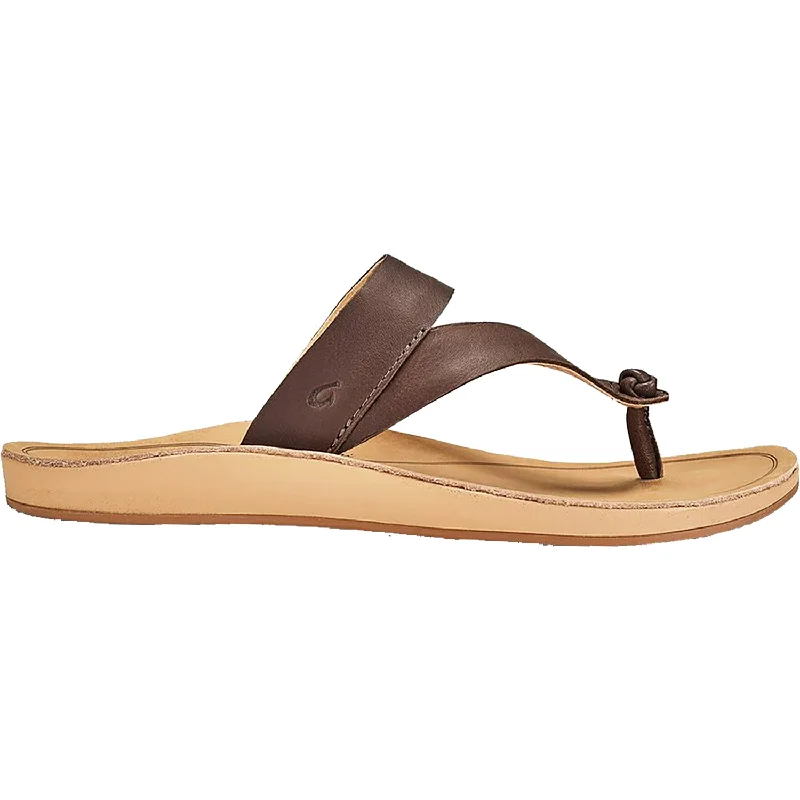 sandals for ultimate outdoor beach adventuresWomen's OluKai Kaekae Ko'o Kona Coffee Leather