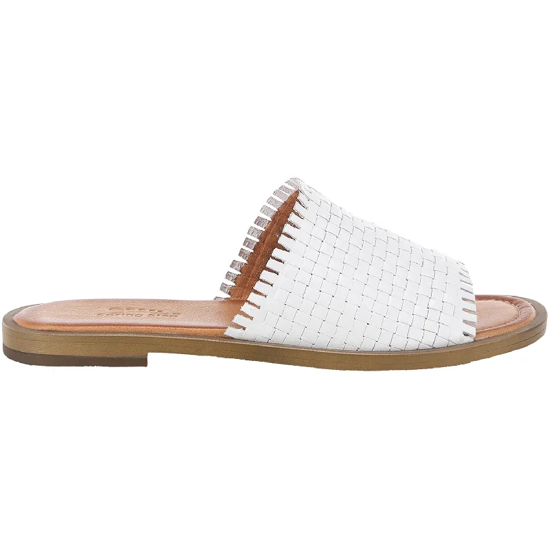 sandals for tropical beach relaxationWomen's Spring Step Ginosa White Leather