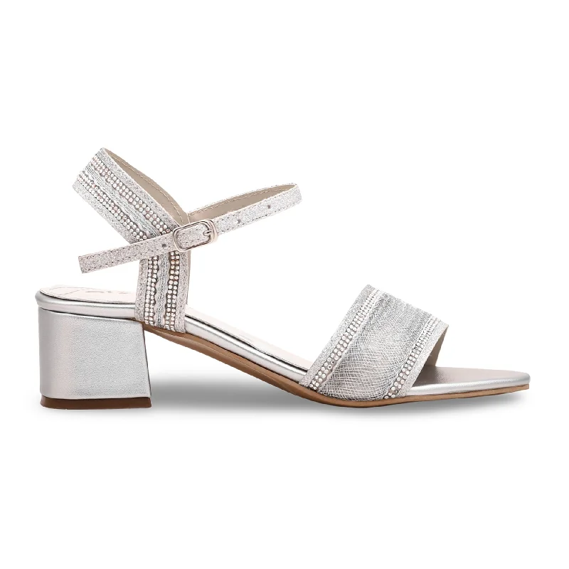 sandals for summer vacations on the beachSilver Fancy Sandal FN5830