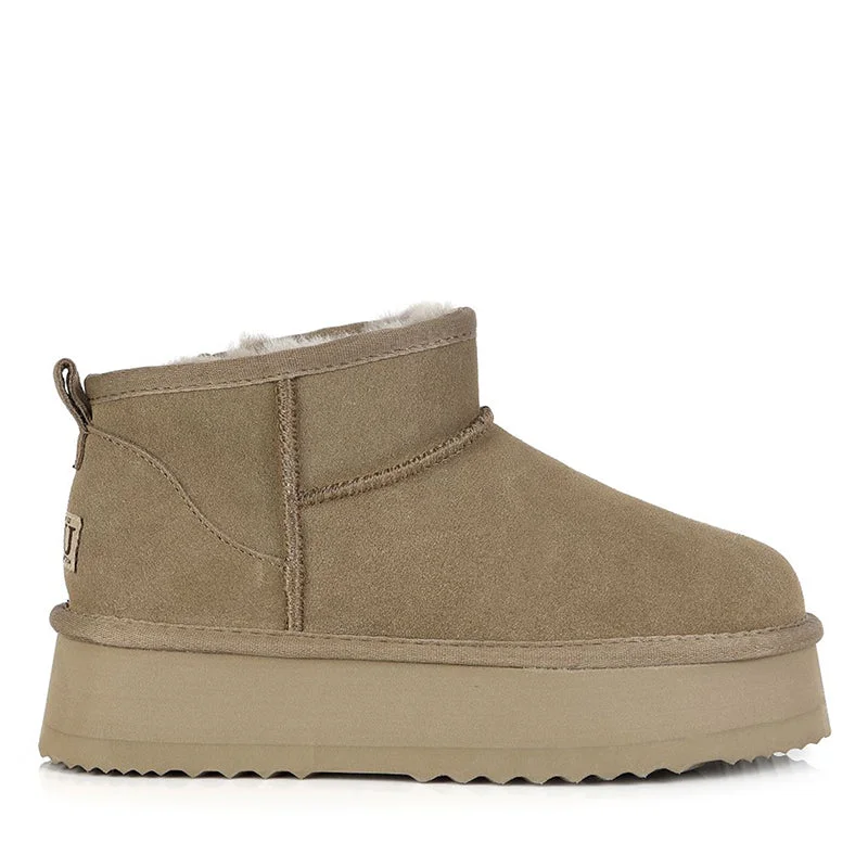 Comfortable boots for cold snow days-UGG Mini Slant Platform Boots