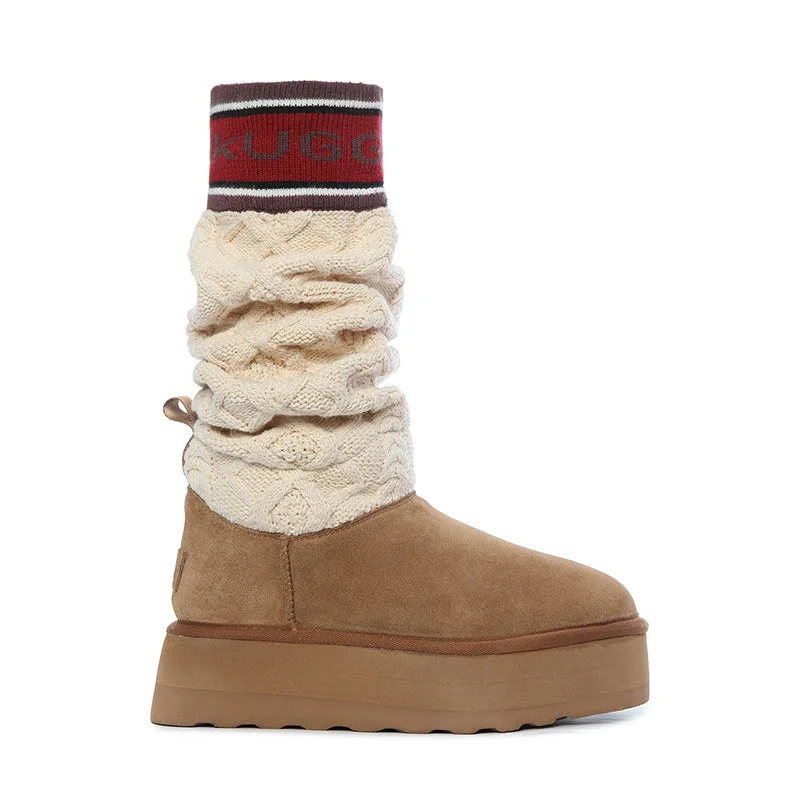 Classic winter boots with faux fur trim-UGG Alexa Platform Boots